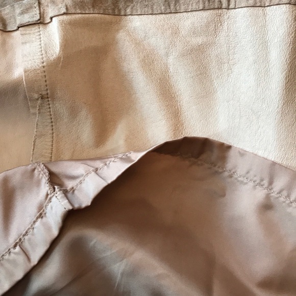 Long tan vintage prairie style suede skirt size 10 - Picture 7 of 10